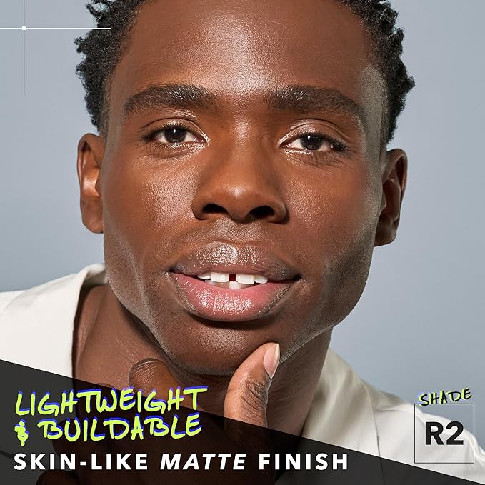 COVER FX Power Play Foundation - Shade R2 - Buildable Full Coverage - Waterproof Sweat-Proof Transfer-Proof - Natural Matte Finish - All Skin Types