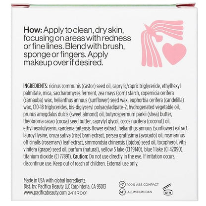 Pacifica Earthly Being Magic Correcting Balm – Green Color Corrector Face Primer for Redness, Vegan & Cruelty-Free Smoothing Balm, 0.28 oz