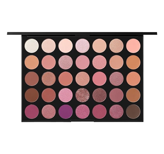 Morphe 35XO & 35U Cosmetic Palettes - Natural Flirt and Gilded Desert Eyeshadows - Made to Build, Blend & Layer for Everyday, Versatile Makeup Looks - (2 Count, 1.98 oz each)