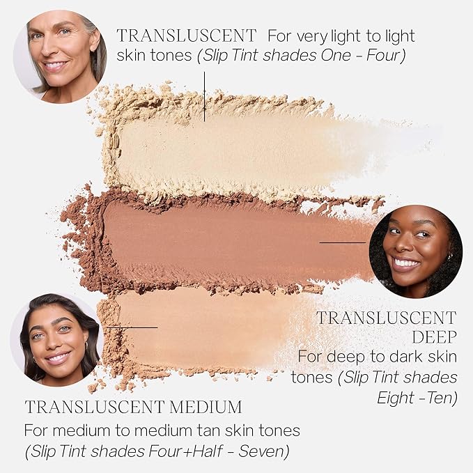 Saie Airset Radiant Loose Setting Powder - Weightless Face Powder to Set, Smooth + Diffuse Face Makeup - Formulated with Hydrating Squalane - Translucent Deep (0.14 oz)