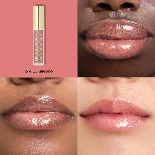 Milani Lip Gloss, Keep It Full Nourishing Lip Plumper with Hyaluronic Acid & Peptides for Soft, Fuller-Looking Lips (0.13 Fl. Oz.) Luminoso