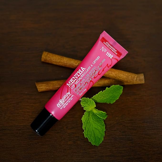 C.O. Bigelow Cinnamint Mentha Lip Shine Balm Trio, Lip Gloss & Balm Tubes, 3 Pack, 0.5 oz / 14g each