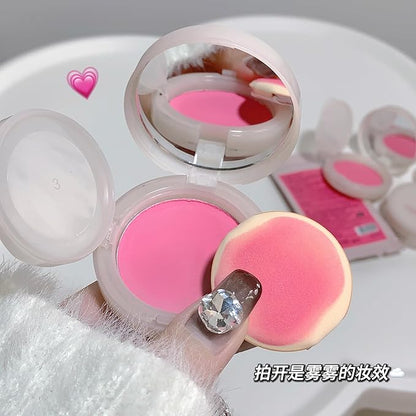Powder Blush, Lightweight, Smooth, Natural Powder Blush with Long-Lasting All-Day Face Enhancing Makeup Color, Blends Easily，1 Count(1, 02 Cute Pink, Medium)