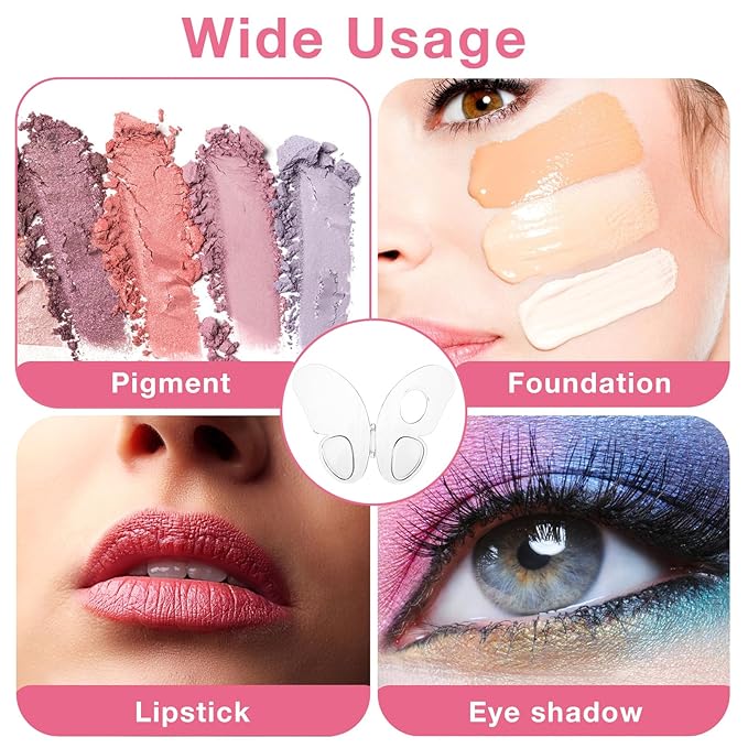 Makeup Mixing Palette, Acrylic Mixing Tray with Palette Stick for Eyeshadow Liquid Foundation Nail Art Pigment Mixings Color