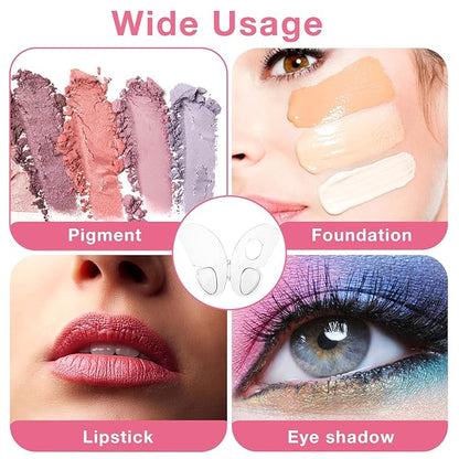 Makeup Mixing Palette, Acrylic Mixing Tray with Palette Stick for Eyeshadow Liquid Foundation Nail Art Pigment Mixings Color