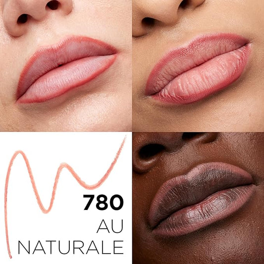 L'Oreal Paris Colour Riche Lip Liner Pencil, Creamy Lip Liner with Omega 3 and Vitamin E, 780 Au Naturale (Soft Neutral Beige)