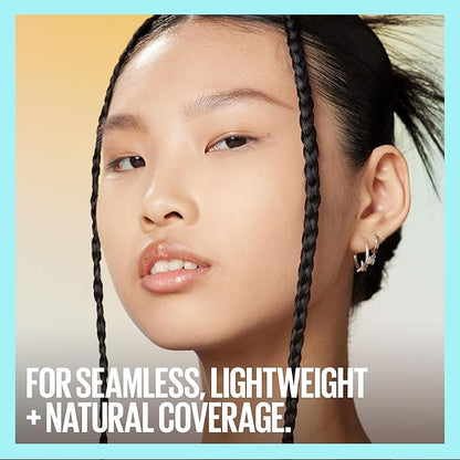 Maybelline Fit Me Matte + Poreless Liquid Foundation and Real Techniques Makeup Sponge Bundle, Includes 1 Foundation in Natural Beige and 2 Miracle Complexion Makeup Sponges