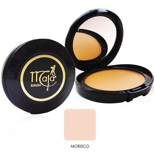 Morisco Maja Pressed Powder| Delicately Scented Pressed Powder, Mirror and Tassel Compartment for Flawless Skin; 0.53 Ounces