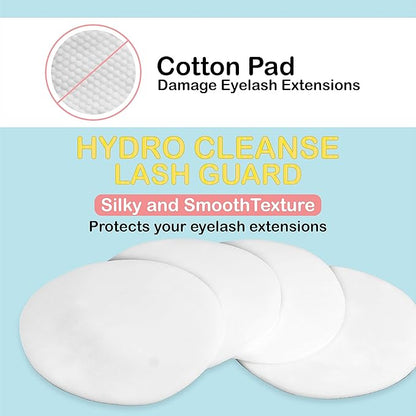 Lyon Lash Make Up Remover Cleaning Pads for Eyelash Extensions (30 Pcs)| Lint Free Silicon Pads| No Damage to Lash Extensions| Waterproof Makeup Removal & Facial Cleansing| Eyelash Extension Supplies
