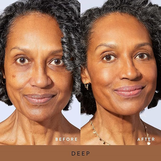 LAURA GELLER NEW YORK Baked to Go Trio: Balance-n-Brighten Foundation, Deep + Blush-n-Balance Blush, Pink Buttercream + Bronze-n-Brighten Bronzer, Deep - Travel Size