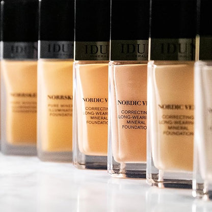 Nordic Veil Foundation - Full and Poreless Coverage, Long Lasting, Soft Matte Finish - Purified and Safe for Sensitive Skin - 310 Siri - Medium Neutral - 0.88 oz