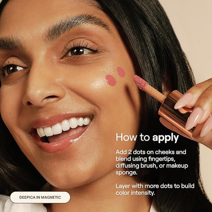 Live Tinted Blush Crush - Creamy Liquid Blush for All Skin Tones, Skincare-Powered With Peony Extract, Aai Fruit Oil, and Vitamin C Infused, 1 oz - Dusty Rose