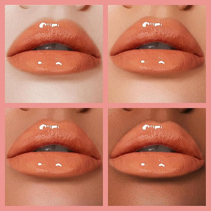 Hydrating Lip Gloss, High Shine for Plumper Looking Lips, Natural Gloss Finish with Moisturizing Texture, Long Lasting for Hours 5# SILK