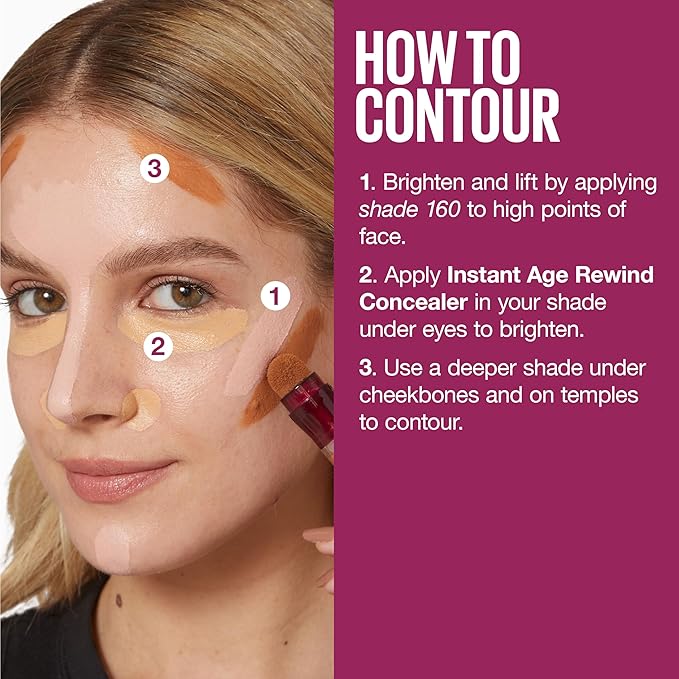 Maybelline Instant Age Rewind Eraser Dark Circles Treatment Multi-Use Concealer, 115, 1 Count (Packaging May Vary)