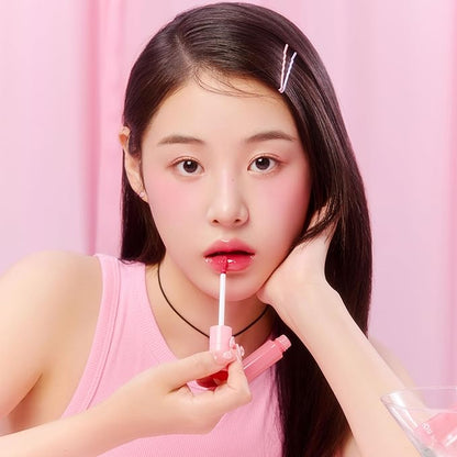 YNM Heart Jelling Tint (05 PEPPER JELLING, 0.09 oz) Silicone Lip Brush Included, K-Beauty, Non-Sticky, Moisturizing, Smudge-Proof, Korean Lip Tint, Long-Lasting, Vivid Color