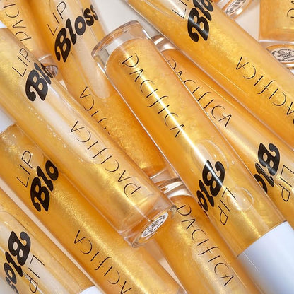 Pacifica Plumping Lip Gloss - Lip Bloss Tinted Lip Balm Treatment - Vanilla Bean Flavored - Moisturizing, High-Shine, Long-Lasting Shine, Jojoba Oil Vegan & Cruelty-Free, 0.14 Fl Oz