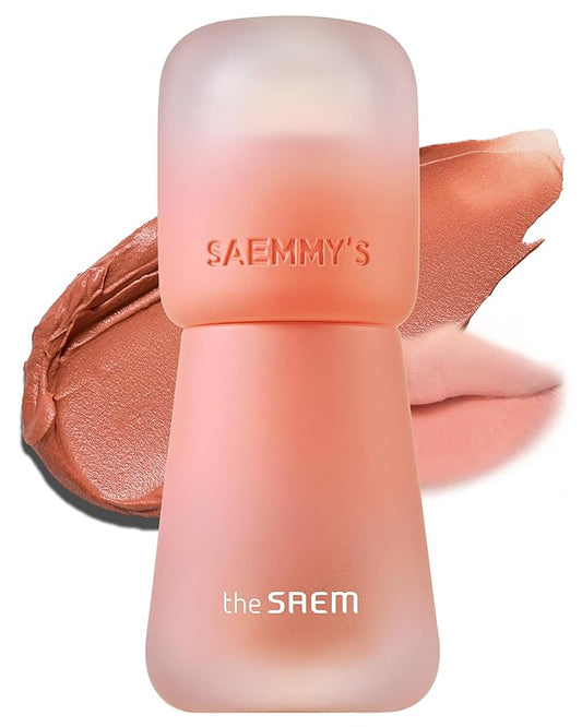 THESAEM Saemmy's Crema Velvet Tint 01 Caramel Whip – Matte Lip Cream Velvet Finish Lip Makeup with Natural Plumping Effect - Long Lasting Smooth Fluffy Lips, 0.1oz.