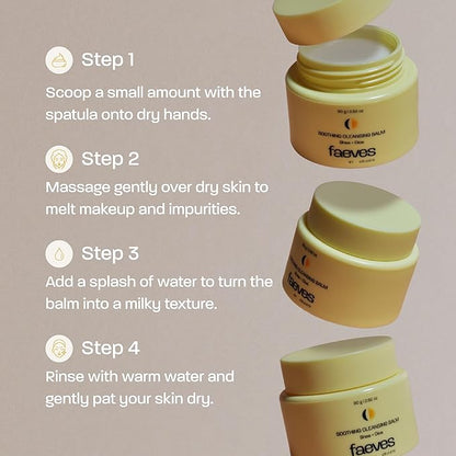 By Céleste Soothing Cleansing Balm, Gently Removes Makeup, SPF, Excess Oils & Impurities, 80g