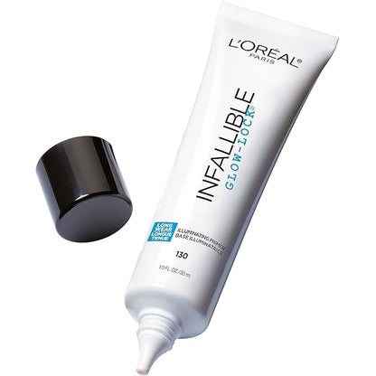 L'Oreal Paris Makeup Infallible Pro Glow-Lock Longwear Illuminating Face Primer, 1 Ounce