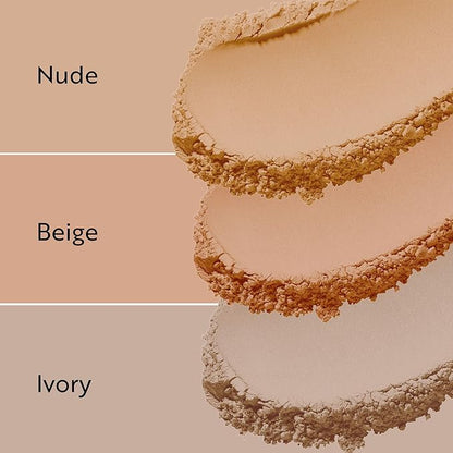 M. Asam MAGIC FINISH Satin Compact Powder Beige (8 g) - pressed powder for perfect hold, matting & perfecting, prolongs the hold of make-up, with hyaluronic acid & vitamin E, vegan