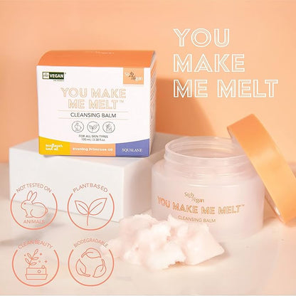 You Make Me Melt Cleansing Balm, Waterproof Makeup Remover, Face Cleanser, Oil Based Cleanser, Korean Skincare