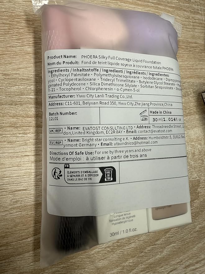 PHOERA Concealer, Lightweight, Full Coverage, Long Lasting, Corrects, Hydrates, Highlights, Matte Finish, All-Day Wear,with Concealer Brush (106#CHESTNUT)