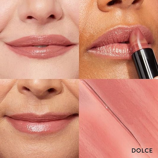 LAURA GELLER NEW YORK Italian Marble Sheer Lipstick - Dolce - Hydrating & Lightweight - Vitamin E & Caster Seed Oil - Cream Finish