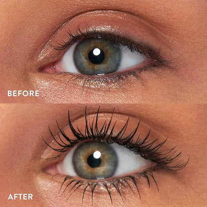 Finishing Touches Kit: Baked Balance-n-Brighten Powder Foundation, Porcelain + Airbrush Kabuki + Jelly Balm Tinted Lip Balm, Figger Than Life + Kajal Eyeliner, Dark Brown + Kajal Mascara