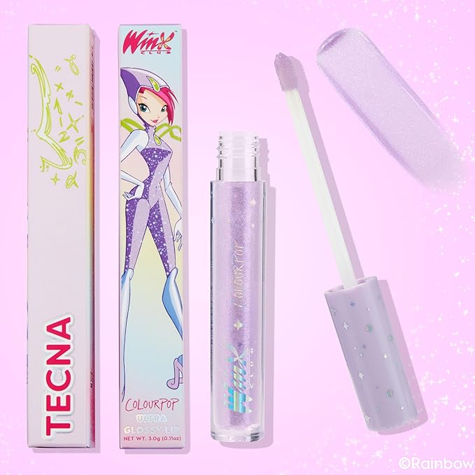Colourpop Winx Club Ultra Glossy Lip Gloss - Hydrating, Sheer Purple Lip Gloss for Juicy, Fuller-Looking Lips - Formulated with Jojoba Oil to Moisturize & Nourish - Tecna (0.11 oz)