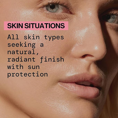 Pacifica Ultra CC Cream Radiant Foundation SPF 17 - Warm-Tan – Medium Coverage Color Correcting Foundation, Dewy Finish, Mineral SPF, 1 oz