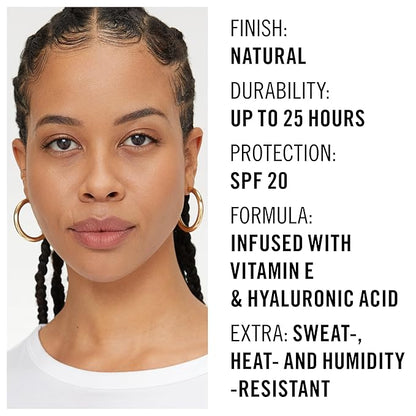 Rimmel Lasting Finish 25HR Foundation, 400 Natural Beige (Pack of 2)