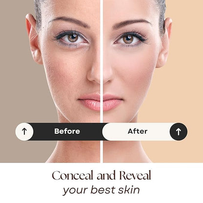 Lure Minerals Mineral Foundation Loose Powder - 8g, Mineral Makeup Face Powder Foundation (Beige Medium - Luminous)