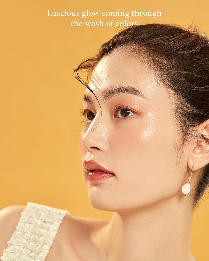 HINCE Mood Enhancer Water Liquid Glow - Non-Sticky & Waterproof Lip Stain for Women - Long Wearing Lip Gloss for Natural and Glass Glow - Moisturizing Liquid Makeup, 0.16 fl.oz. (BORDERLESS)