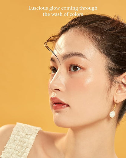 HINCE Mood Enhancer Water Liquid Glow - Non-Sticky & Waterproof Lip Stain for Women - Long Wearing Lip Gloss for Natural and Glass Glow - Moisturizing Liquid Makeup, 0.16 fl.oz. (BORDERLESS)