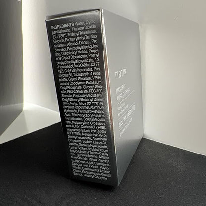 TIRTIR Mask Fit Aura Silver Cushion Foundation | Semi-glow Finish, Natural Coverage, Moisturizing, Lightweight, Korean cushion foundation (#21W Natural Ivory, Full Size, 0.63 Fl Oz)