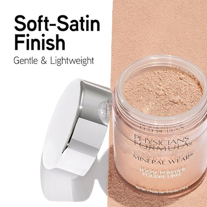 Physicians Formula Mineral Wear Talc-Free Loose Powder Creamy Natural, Dermatologist Tested, Clinically Tested