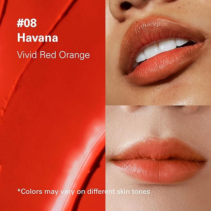 Melixir Vegan Lip Butter #08 Havana(Tinted) (+11 more colors), Bee Free, Petrolatum Free, Deep Nourishing Plant-Based Vegan Chapstick, Lip Balm for Dry, Cracked and Chapped Lips