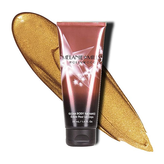 Gleam Body Radiance All In One Makeup, Moisturizer & Glow For Face & Body - Bronze Gold, Mini 1 fl.oz.