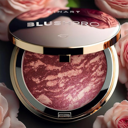 Baked PRO Blush. Brighten Lighting Highly Glow Marbleized. Lightweight Shimmery Satin Face Makeup. Cruelty-Free Powder Blush. Shape, Contour & Highlight Face (B3, D60)