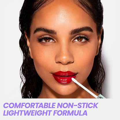 Wonderskin Lip Liner Pencil (Nutmeg) - 360 Contour Lipliner, Long Lasting, Sharpenable, Waterproof and Transfer-Proof with Clear Glitter Lip Gloss, Hydrating and High Shine Finish