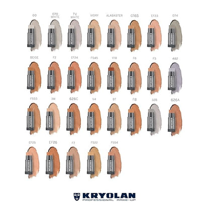 Kryolan TV Paint Stick - 32B Kryolan Makeup - Makeup Foundation - Makeup for TV, Theater, Stage, Acting, Face and Body, Full Coverage Concealer Foundation - Made in USA (25 g)