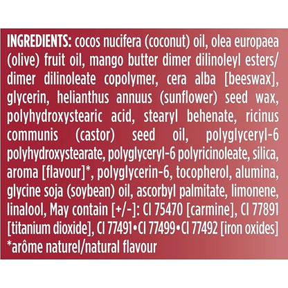 Burts Bees Gloss and Glow Glossy Balm, 100% Natural Origin, Eat, Drink and Be Cherry, 1 Tube (Pack of 2)