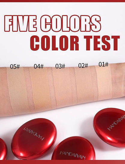 Cushion Foundation, Full Coverage & Weightless, Skin Fit Technology for Natural Radiance, Satin Glow Finish, Hydrating Long-Lasting Cushion, Anti-Caking (01# FAIR PORCELAIN, 0.21 Fl Oz (Pack of 1))