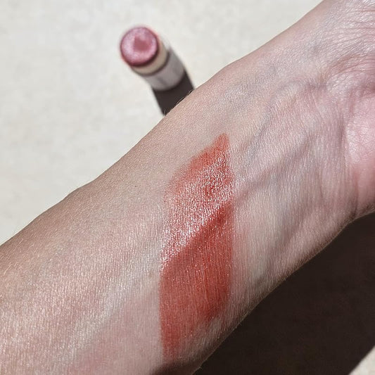 Organic Lip Stain | Vegan + Cruelty Free | Long Lasting, Toxic Free | 2 Colors "Fig" or "Pomegranate, .30 oz (Pomegranate), River Organics Zero Waste Makeup