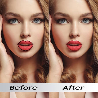 Lip Stain Peel Off, Lip Liner Long-Lasting & Waterproof, Transfer Proof & Plumping, Moisturizing Non-Stick Cup Matte Finish, Rose Color