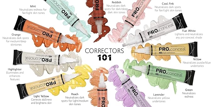 L.A. Girl Pro Conceal HD Concealer, Chestnut, 0.28 Ounce (Pack of 5)