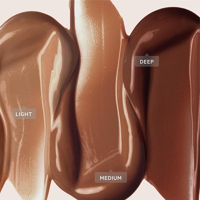 FLOWER BEAUTY By Drew Barrymore Lowlight Liquid Contour - Natural Finish + Buildable Coverage - Built-In Cusion Applicator - Deep