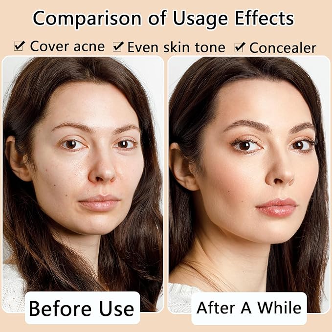 Airbrush Foundation Makeup Spray with Brush,Full Coverage Foundation for Waterproof Breathable,Natural Matte Finish,Concealer Moisturizing Foundation for Dry Skin (01/fair, 2.28 FL.OZ)