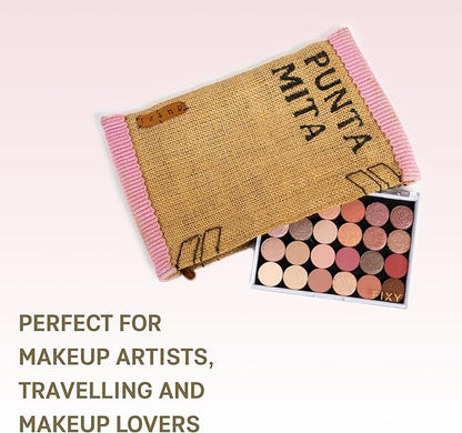 FIXY Small Magnetic Makeup Organizer with Clear Top – Depot, Organize & Declutter Your Makeup–Travel-Friendly Empty Palette for Eyeshadow, Blush & More, Customizable & Portable- 5.7"x4.3"