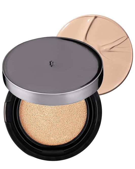 HEVVYMAKEUP V Cushion Skin Fit No.21 Light Begie - Korean Makeup Flawless Radiance Foundation for Oily and Combination Skin - Poreless Ariy Weightless Coverage, 0.35oz.